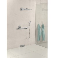 Верхний душ Hansgrohe Rainmarket Select 460 1jet 24003600 Черный хром латунь на стену