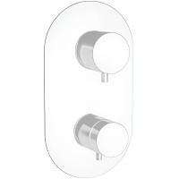 Смеситель для душа Remer Minimal Thermo NT93KBBO с термостатом Белый матовый латунь встраиваемый