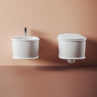 Унитаз Artceram Atelier ATV001 05 00 подвесной Белый матовый без сиденья фарфор подвесной