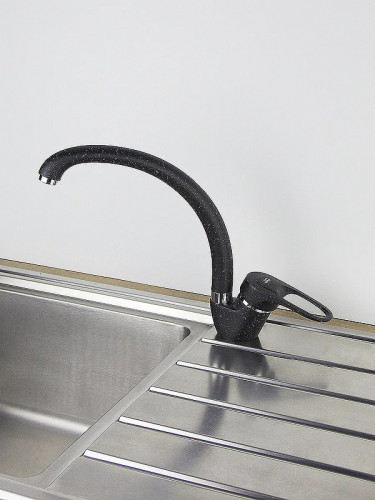 Смеситель для кухни Viko V-4224 Черный мрамор