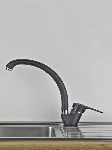 Смеситель для кухни Viko V-4224 Черный мрамор