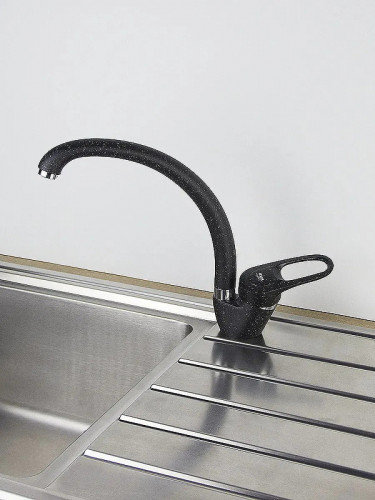 Смеситель для кухни Viko V-4224 Черный мрамор