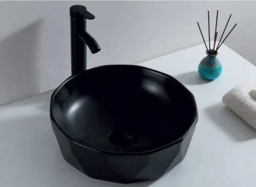 Раковина-чаша BelBagno 41 BB1409H301 Черная фаянс накладная