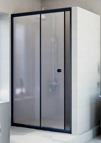 Душевая дверь Radomir Вита 150 1-63-6-0-0-1111 профиль Черный стекло матовое