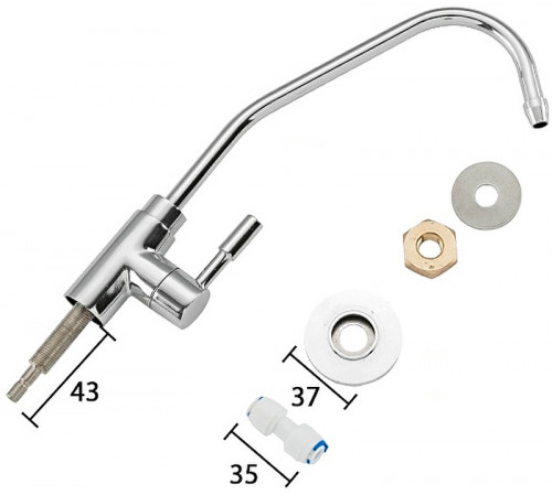 Кран для одного типа воды Frap H52 F1052-10 Хром