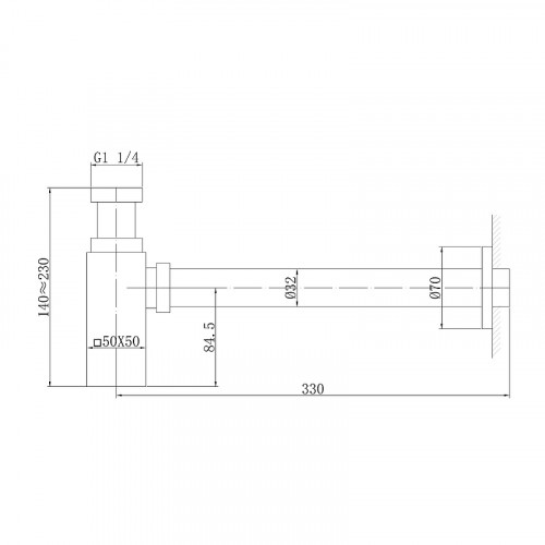 Сифон для раковины Abber AF0031NG Никель