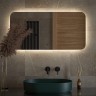 Зеркало Defesto Opti 100x50 DF 2805RH с подсветкой 28W-4500К/ИК - выключатель/Нейтральный белый свет