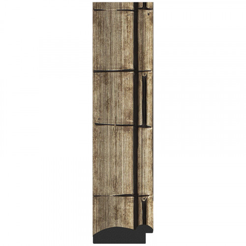 Зеркало Evoform Exclusive 93х63 BY 1176 с фацетом в багетной раме - Серебряный бамбук 73 мм стекло