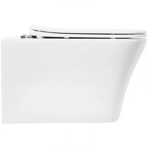 Унитаз Art&Max Platino AM9321CHR/SC подвесной с сиденьем Микролифт