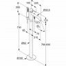 Смеситель для ванны Kludi Bozz 385900576 Хром латунь на пол
