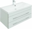 Тумба под раковину Aquanet Верона 90 272424 подвесная Белая матовая МДФ / ЛДСП