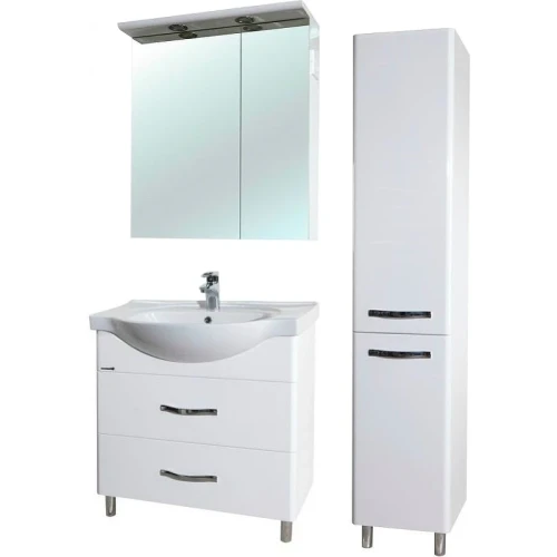 Шкаф пенал Bellezza Анкона 35 L 4629604002010 Белый МДФ / ЛДСП
