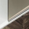 Шторка для ванны Maybah Glass MGV-646-4 405х1400 поворотная на петлях Хром глянцевый стекло бронзовое