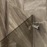Шторка для ванны Maybah Glass MGV-646-4 405х1400 поворотная на петлях Хром глянцевый стекло бронзовое