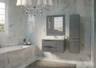 Тумба под раковину Bellezza Луиджи 100 4639217270423 подвесная Серая МДФ / ЛДСП