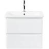 Тумба под раковину BelBagno 60 ALBANO-CER-600-2C-SO-BL подвесная Bianco Lucido МДФ / ЛДСП