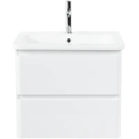 Тумба под раковину BelBagno 60 ALBANO-CER-600-2C-SO-BL подвесная Bianco Lucido МДФ / ЛДСП