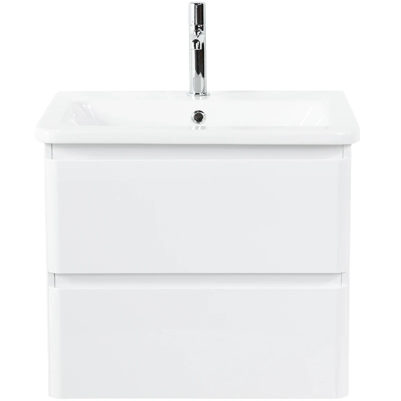 Тумба под раковину BelBagno 60 ALBANO-CER-600-2C-SO-BL подвесная Bianco Lucido МДФ / ЛДСП