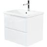 Тумба под раковину BelBagno 60 ALBANO-CER-600-2C-SO-BL подвесная Bianco Lucido МДФ / ЛДСП