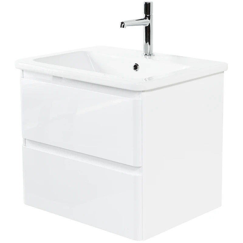 Тумба под раковину BelBagno 60 ALBANO-CER-600-2C-SO-BL подвесная Bianco Lucido МДФ / ЛДСП