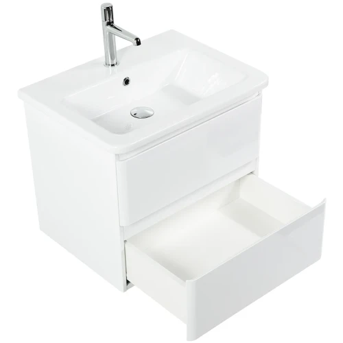 Тумба под раковину BelBagno 60 ALBANO-CER-600-2C-SO-BL подвесная Bianco Lucido МДФ / ЛДСП