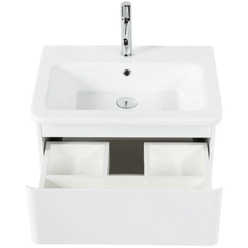 Тумба под раковину BelBagno 60 ALBANO-CER-600-2C-SO-BL подвесная Bianco Lucido МДФ / ЛДСП