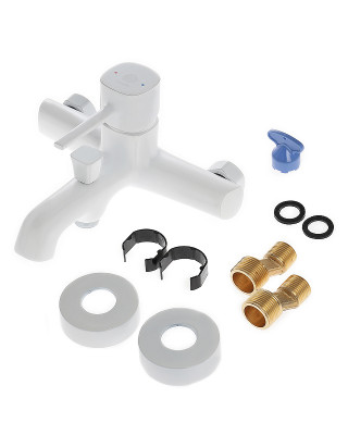 Смеситель для ванны Orange Karl M05-100w Белый на стену