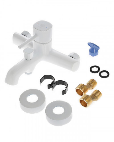 Смеситель для ванны Orange Karl M05-100w Белый на стену