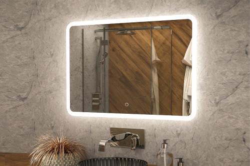 Зеркало WellWant by Orange 80 WWZAWB38060W с подсветкой с сенсорным выключателем