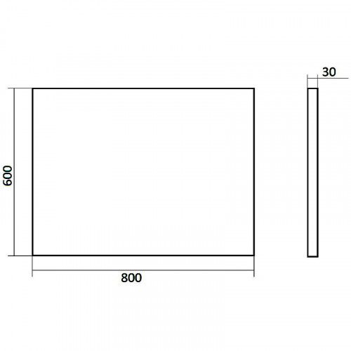 Зеркало WellWant by Orange 80 WWZAWB38060W с подсветкой с сенсорным выключателем