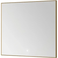 Зеркало Boheme Modern 80x70 543-080-MG с подсветкой Золото матовое с сенсорным выключателем стекло