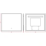 Зеркало Boheme Modern 80x70 543-080-MG с подсветкой Золото матовое с сенсорным выключателем стекло