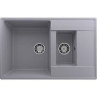 Кухонная мойка Ulgran Quartz Prima 780 1,5 K-05 Бетон искусственный камень (литьевой мрамор) встраиваемый