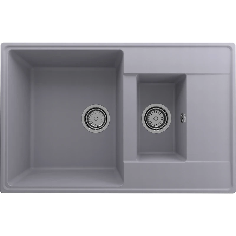 Кухонная мойка Ulgran Quartz Prima 780 1,5 K-05 Бетон искусственный камень (литьевой мрамор) встраиваемый