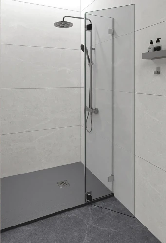 Душевой поддон из искусственного камня Starohome Solid 90х80 1237830 Grey Matt