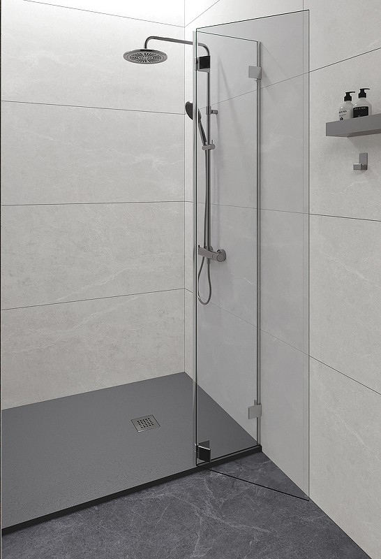Душевой поддон из искусственного камня Starohome Solid 90х80 1237830 Grey Matt