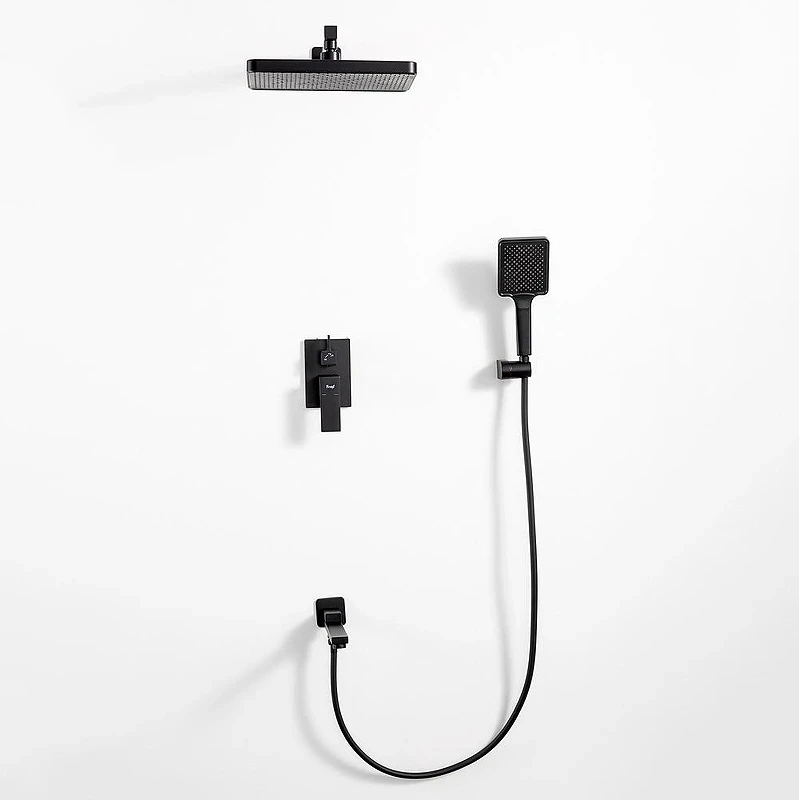 Душевая система Frap F7191-6 цвет Черный матовый