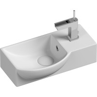 Раковина Ceramicanova Element 40 L CN6039L Белая фарфор подвесная