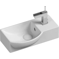 Раковина Ceramicanova Element 40 L CN6039L Белая фарфор подвесная