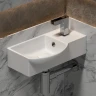 Раковина Ceramicanova Element 40 L CN6039L Белая фарфор подвесная
