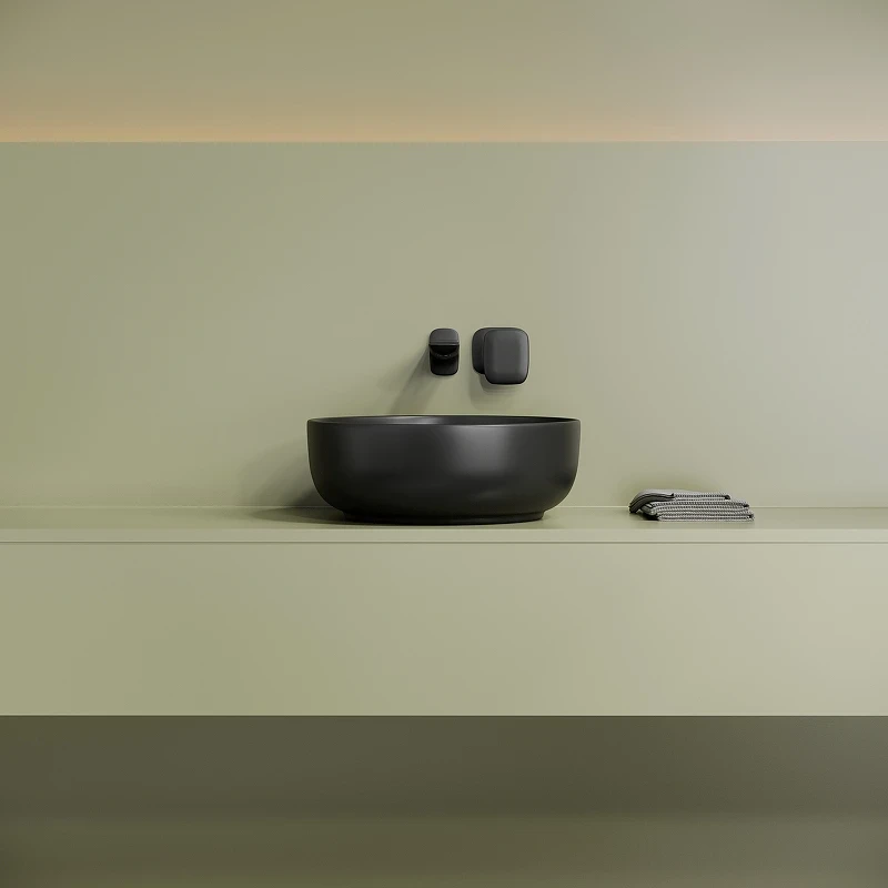 Раковина-чаша Ceramicanova Taycan 38 CN12003MB Черная матовая фарфор накладная