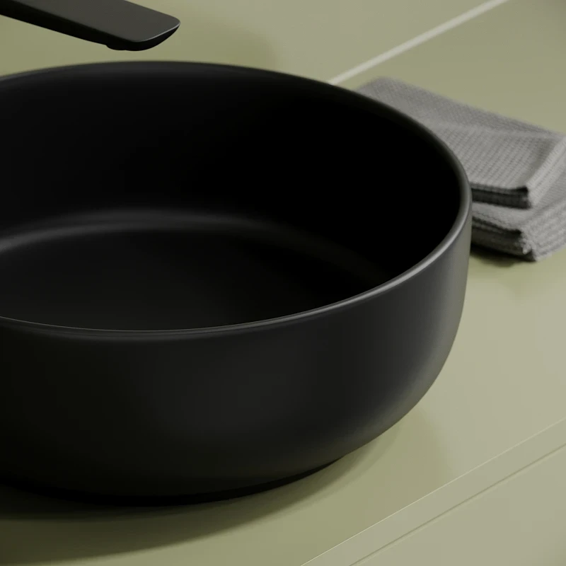 Раковина-чаша Ceramicanova Taycan 38 CN12003MB Черная матовая фарфор накладная