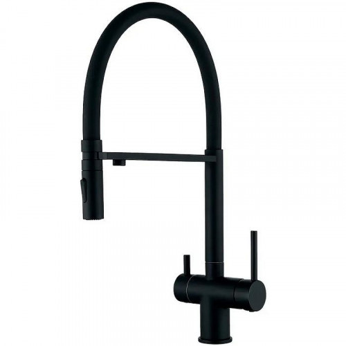 Смеситель для кухни Grocenberg GB4096BL Черный матовый