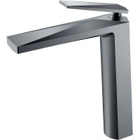 Смеситель для раковины Boheme Venturo 372-SGM Оружейная сталь глянцевая латунь