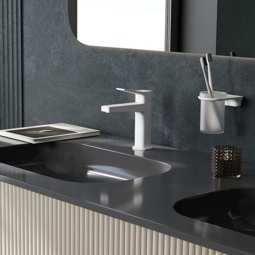 Смеситель для раковины WasserKRAFT Weil 2303 Белый матовый латунь