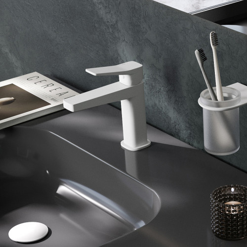 Смеситель для раковины WasserKRAFT Weil 2303 Белый матовый латунь