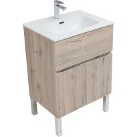 Тумба под раковину Aquanet Алвита New 60 277549 Дуб веллингтон белый МДФ / ЛДСП