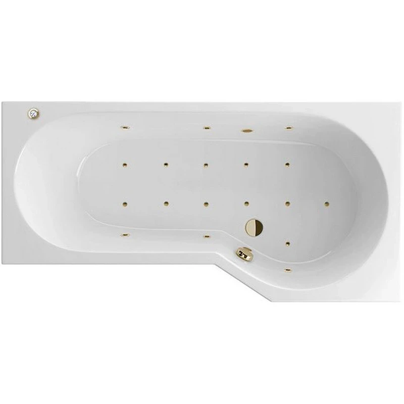 Акриловая ванна Excellent Be Spot 160x80 R WAEX.BSP16.RELAX.BR с гидромассажем