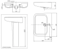 Раковина Arrow 65 AGP32037D цвет Белый