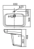 Раковина Arrow 65 AGP32037D цвет Белый